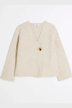 River Island Girls Asymmetric 100% Cotton Cardigan146152cm