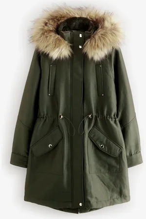 Next Hooded Parka Coat With Faux Fur Trim52