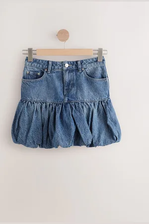 Next Puffball Denim 100% Cotton Mini Skirt40