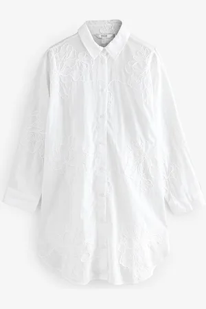 Next Textured Cornelli Cover-Up Shirt40høj