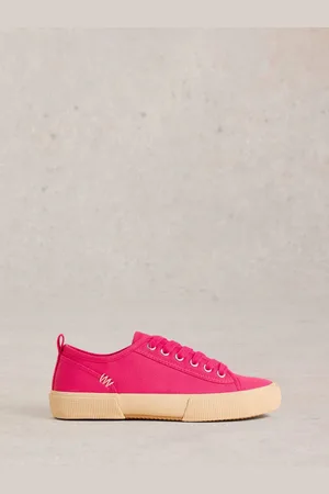 White Stuff Pippa Canvas Lace Up Trainers