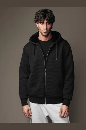 Next Premium Textured Faux Fur Lined Zip Up Fleece5XL