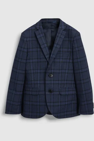 Next Navy Blå Check Suit Jakke (12mdr.-16år)1.5 - 2 år (86 - 92cm)