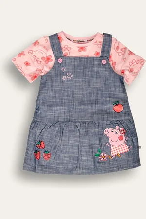 Brand Threads Peppa Pig Pinafore 100% Cotton Dress98104cm
