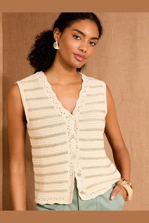 Love & Roses Scallop Pointelle Waistcoat50