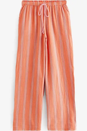 Next Double Cloth Wide Leg 100% Cotton Trousers46 R