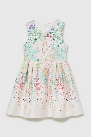Reiss Isabel Floral-Print Flared Scuba Dress7 - 8 år (122 - 128cm)