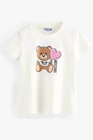 Moschino Logo Short Sleeve T-Shirt With Love Heart Graphic140146cm