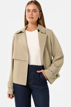 Forever New Ebony Cropped Trench Coat38