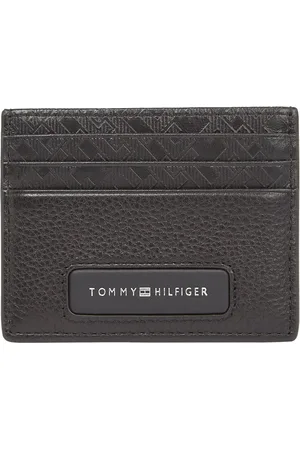 Tommy Hilfiger Monogram Leather Card Holderonesize