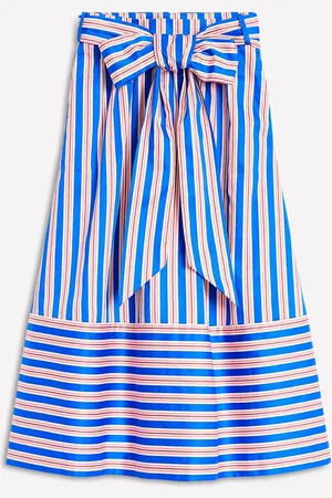 Boden Tie Belt Sateen Midi Skirt42