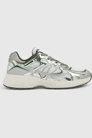 Reiss Volt Nubuck and Mesh Trainers
