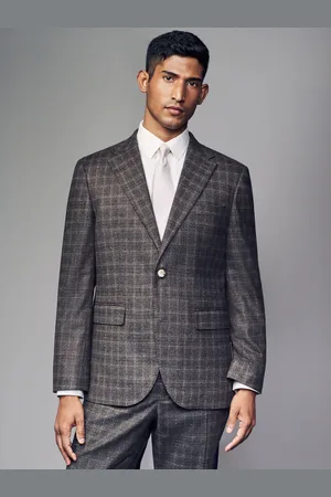 Next Slim Fit Brushed Check Suit Jacket46 Regular (UK 36 R)