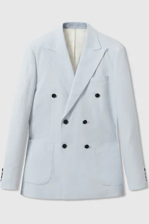 Reiss Kin Double Breasted 100% Hør Slim Fit Blazer50