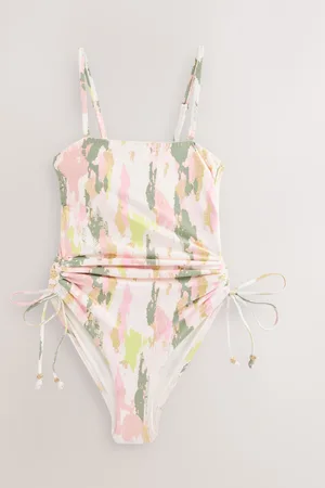 Next Bandeau Ruched Leg Mavekorrigerende kontrol Badedragt
