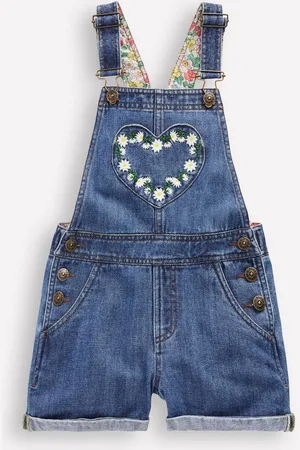 Boden Heart Pocket Short 100% Cotton Dungarees6 - 7 år (116 - 122cm)