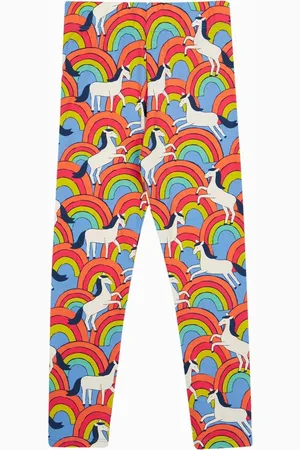 Frugi Green Spring Flower Print Leggings8692cm