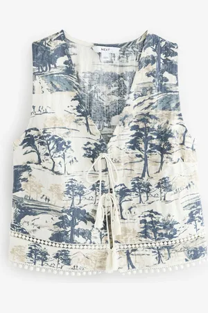 Next Tie Front Sleeveless Top44