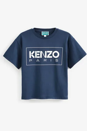 Kenzo Unisex Blå 100% Bomuld Logo T-shirt10 år (140cm)