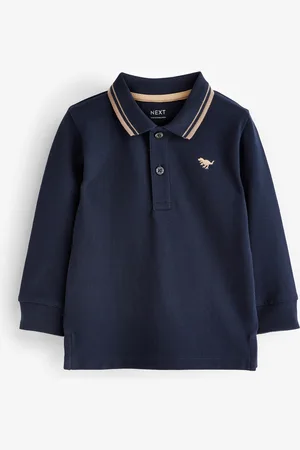 Next 100% Cotton Langærmet Polo-skjorter (3mdr.-7år)12 - 18 måneder (80 - 86cm)