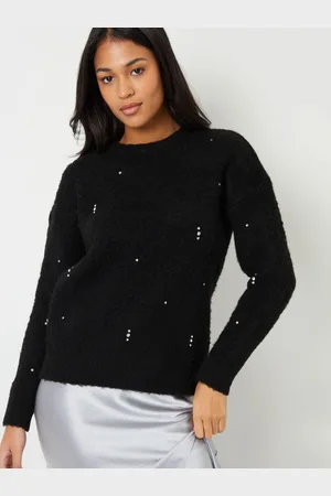 Threadbare Diamante Udsmykket Børstet Strikket Trøje36