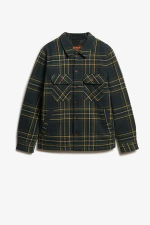 Superdry Surplus Ternet 100% Bomuld Quilt OvershirtM