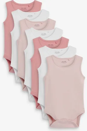 Next Baby 100% Cotton Vest Bodysuits 5 PackUp to 1 Month (56cm)