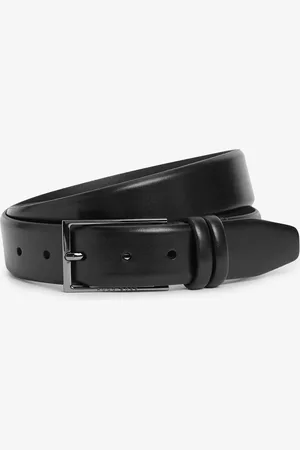 HUGO BOSS Logo Buckle Leather Belt110cm