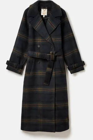 Joules Amberley Longline Wool Blend Coat with BeltXL