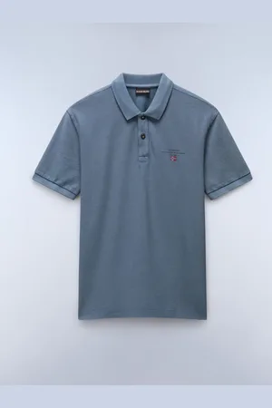 Napapijri Blue Elbas Short Sleeve 100% Cotton Polo Shirtxsmall