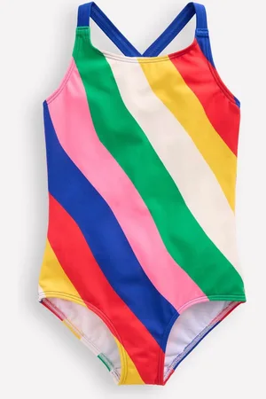 Boden Cross Back Printed Swimsuit9 - 10 år (134 - 140cm)