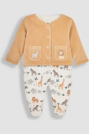 JoJo Maman Bébé 2-Pieces Safari Sparkedragt & JakkesætNyfødt