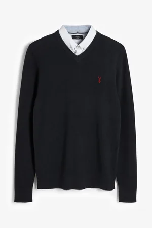 Next Regular 100% Cotton Mock Shirt Jumper4XL