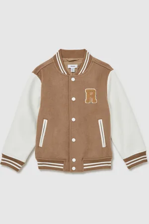 Reiss Jasper Wool-Blend Contrast Varsity Jacket10 - 11 år (140 - 146cm)