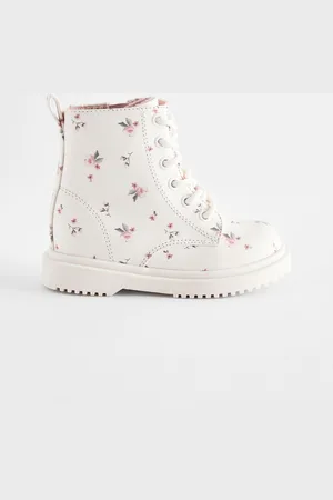 Next Floral Lace Up Ankle Boots