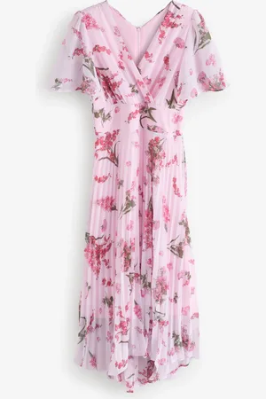 Jolie Moi Angel Sleeve Plisseret Chiffon Maxikjole42