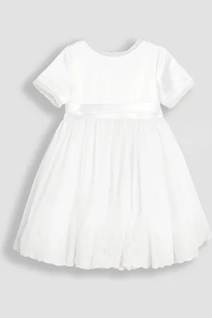 JoJo Maman Bébé Embroidered Lace Flower Girl Dress With Satin Sash116122cm