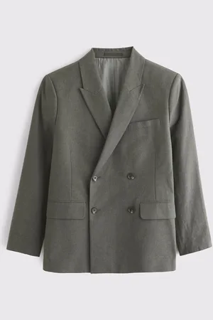Abercrombie & Fitch Green Double Breasted Blazer42r