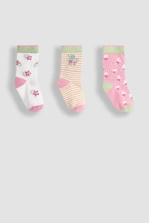 JoJo Maman Bébé Printed Socks 3 Pack98104cm
