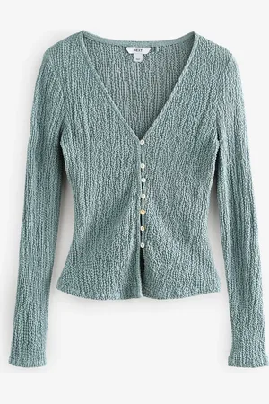 Next Tekstureret Langærmet Knapper Cardigan40