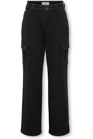 ONLY Black Cargo Straight Leg Jeans8 år ( 128 cm)
