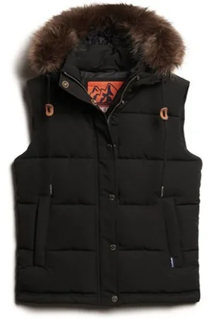 Superdry Everest Faux Fur Puffer 100% bomuldsbukse34
