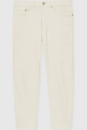 Reiss Rathbone Cotton-Stretch Relaxed-Fit Cropped Jeans28