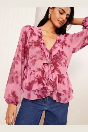 Friends Like These Langærmet Flæsekant Front Bluser44