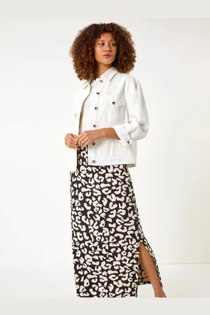 Roman Animal Print Maxi Skirt48