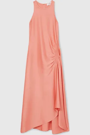 Reiss Anessa Satin Shirred Midi Kjole40