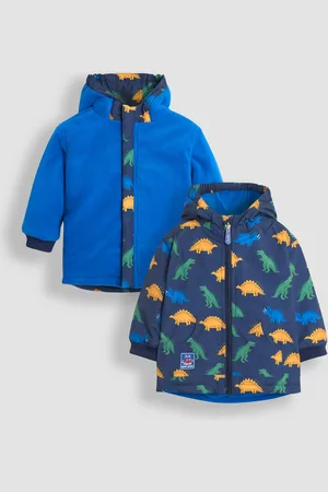 JoJo Maman Bébé Print Reversible Fleece Lined Jacket12 - 18 måneder (80 - 86cm)