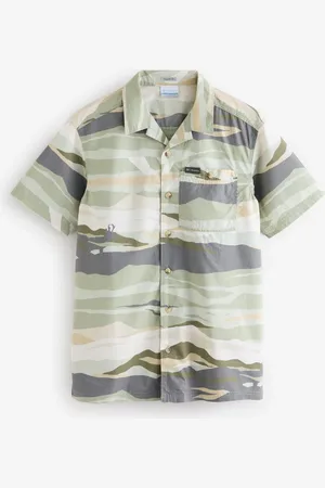 Columbia Green Pine Canyon Short Sleeve 100% Cotton T-Shirtxlarge