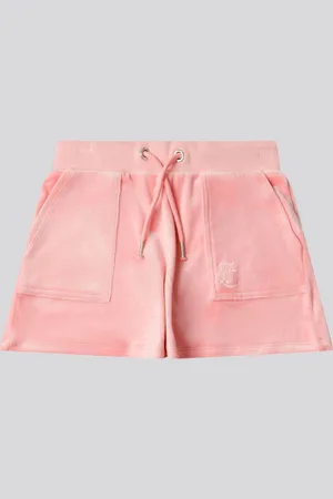 Juicy Couture Piger Tonal Broderet Velour Shorts7 - 8 år (122 - 128cm)