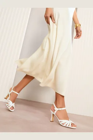 Friends Like These Mid hæle Multi Strap Buckle Detail Sandaler